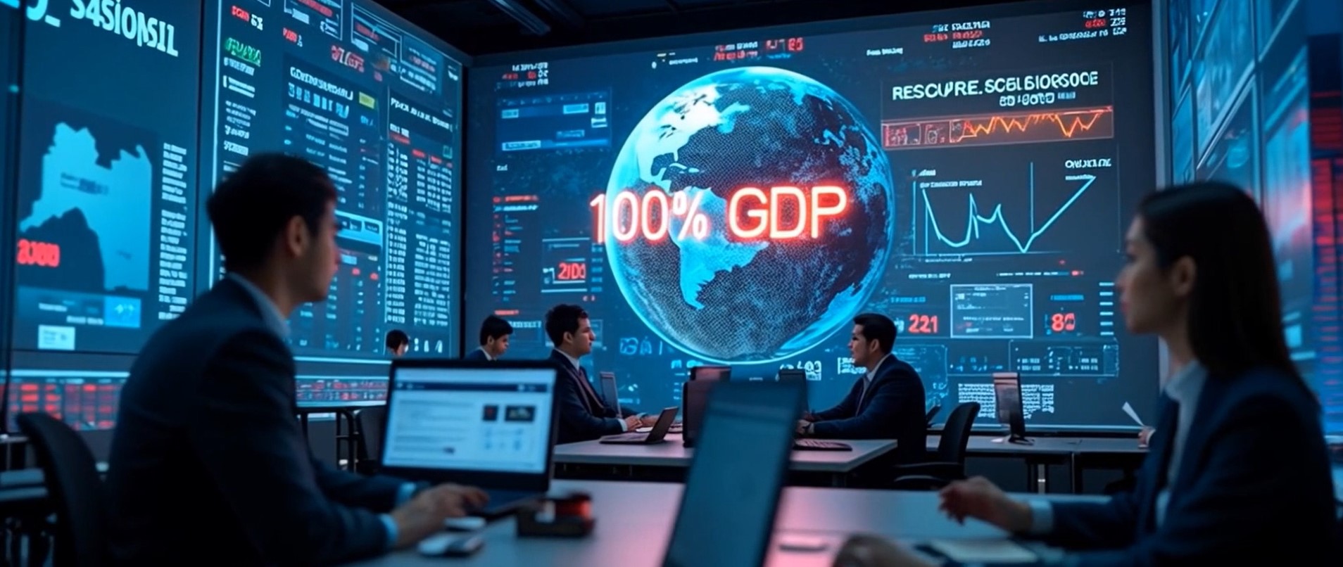 2030년까지 글로벌 부채 수준이 GDP 100%를 초과할 가능성이 정말 있을까